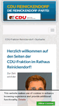 Mobile Screenshot of cdu-reinickendorf-fraktion.de